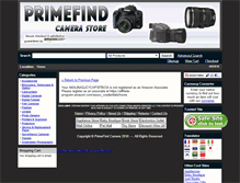 Tablet Screenshot of camera.primefind.com