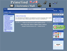 Tablet Screenshot of electronics.primefind.com