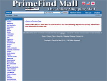 Tablet Screenshot of mall.primefind.com